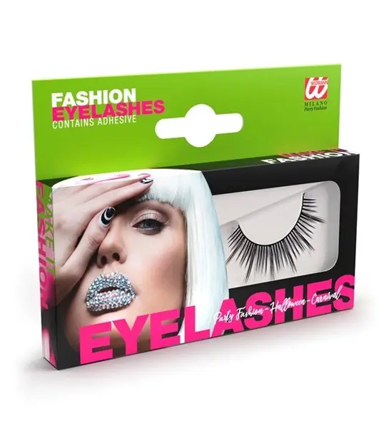 Wimpers Zwart Met Spikes