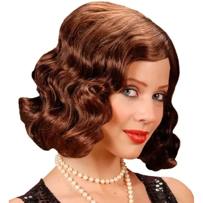 Roaring 20's Pruik / Bruin