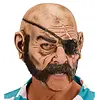 Latex Piratenmasker / Open mond