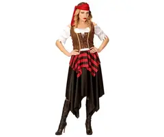 Piratenvrouw Met Hoofdband / Dameskostuum