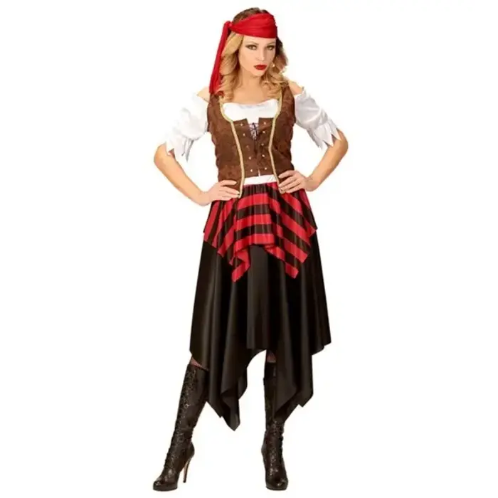 Piratenvrouw Met Hoofdband / Dameskostuum