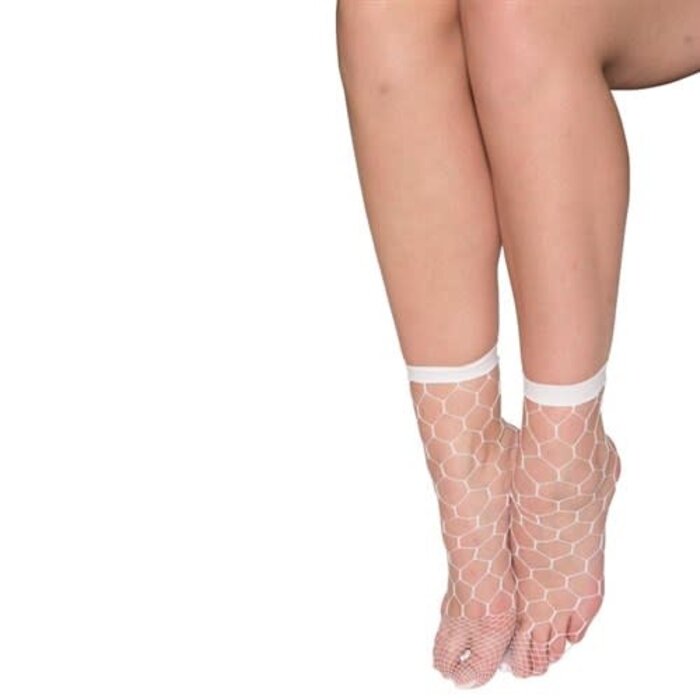 Pantalon Sokjes Grove Net / Wit