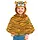 Plush Tijger Poncho / 1-2 Jaar