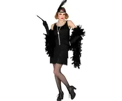 Charleston Lady Flapper Zwart/ Dameskostuum