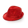 Spangles Paillet Hoedje / Rood