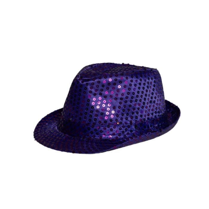 Spangles Paillet Hoedje / Paars