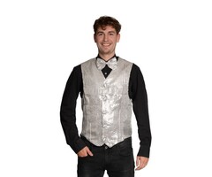 Shiny Gilet + Strik /  Zilver