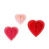 Honeycomb Hartjes Decoratie / 3 Stuks