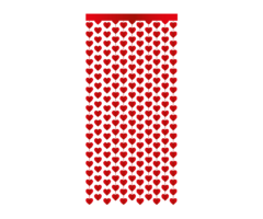 Deurgordijn 1m x 1m90 / Love Hartjes