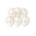 Bedrukte Ballonnen 30cm Confetti Goud / 6 Stuks