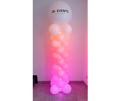 Ballonpiloon Ledverlichting + Bedrukking