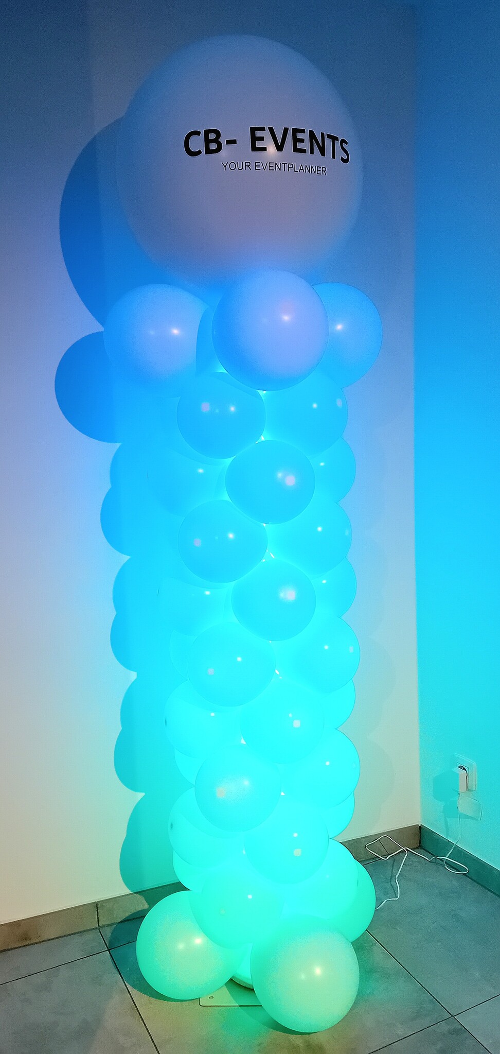 Ballonpiloon Ledverlichting + Bedrukking