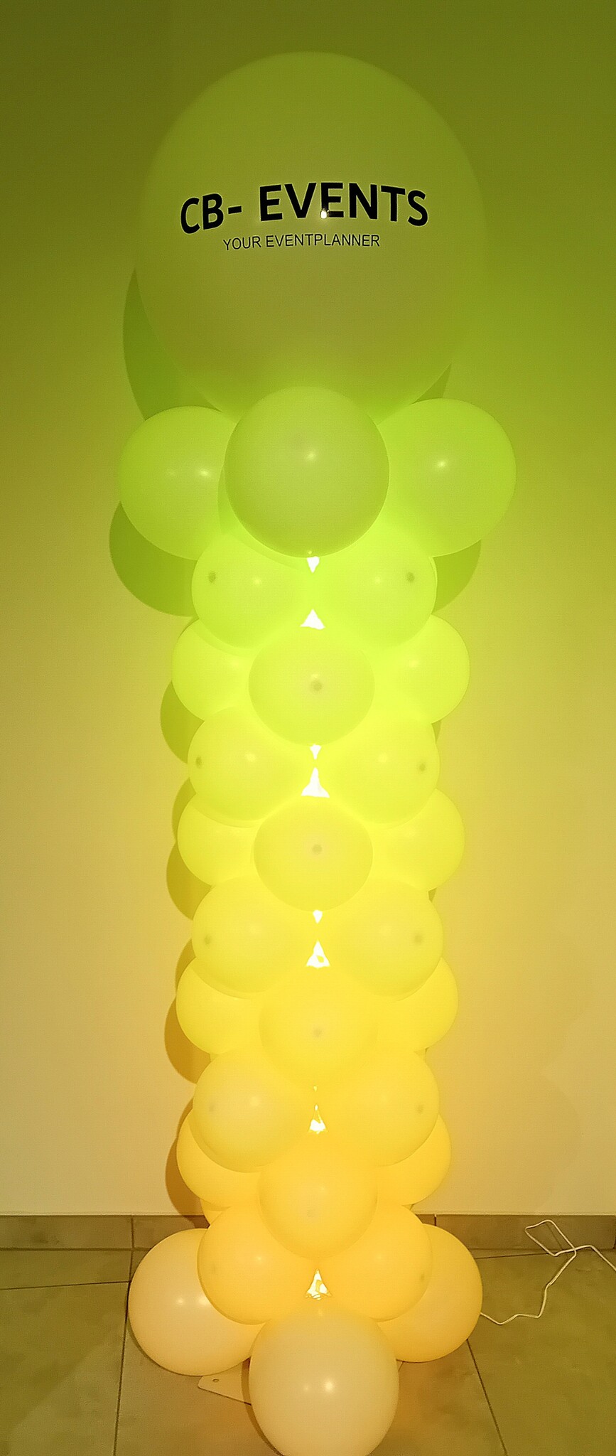Ballonpiloon Ledverlichting + Bedrukking