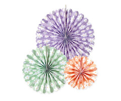 Papieren Decowaaiers Pastel Madeliefjes / 3 Stuks