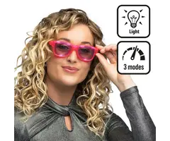 Led Partybril Blink / Roze