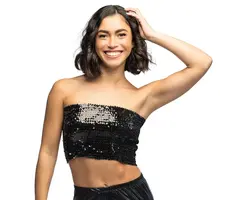 Top Sparkle Zwart / M-L