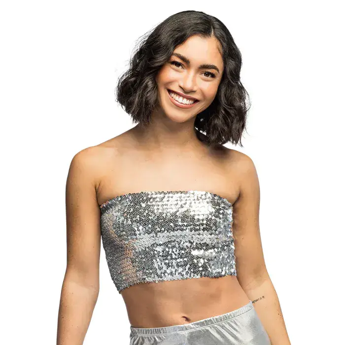 Top Sparkle Zilver / M-L