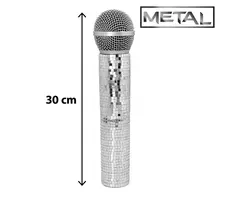Luxe Disco Microfoon / Zilver