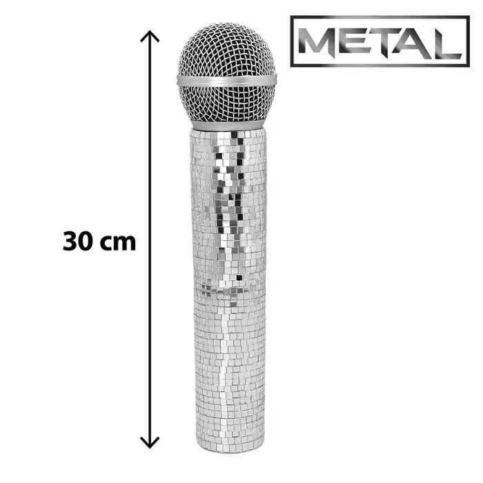 Luxe Disco Microfoon / Zilver