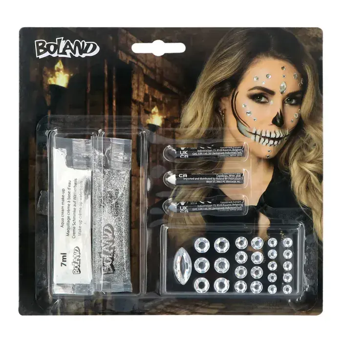 Make-up kit /  Diamantenschedel