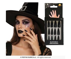 12 Stuks Kunstnagels / Zwart