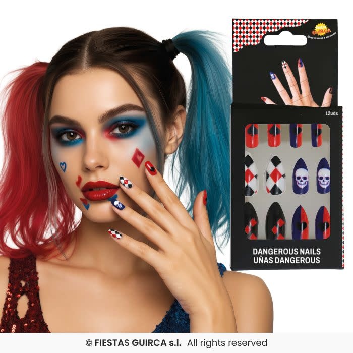 12 Stuks Kunstnagels / Gevaarlijk Meisje