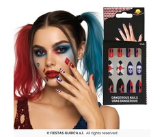 12 Stuks Kunstnagels / Gevaarlijk Meisje