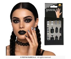 12 Stuks Kunstnagels / Gotic Meisje