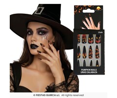 12 Stuks Kunstnagels / Pompoen