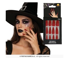 12 Stuks Kunstnagels / Rood