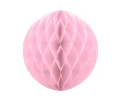 Decoratie Honeycomb 40cm / Lichtroze