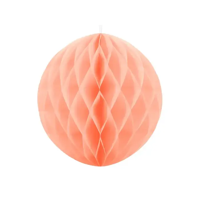 Decoratie Honeycomb 40cm / Perzik