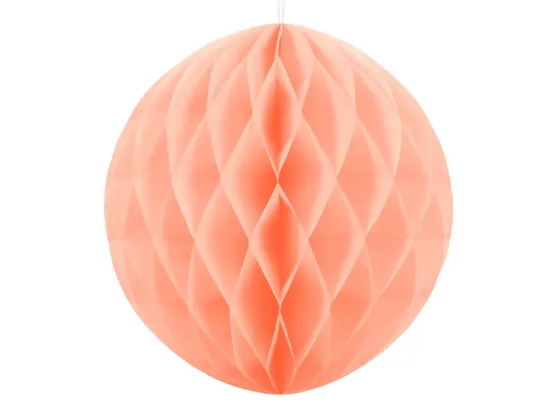 Decoratie Honeycomb 40cm / Perzik