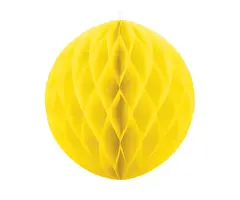 Decoratie Honeycomb 40cm / Geel
