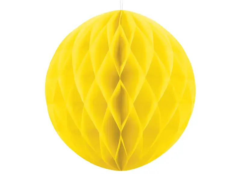 Decoratie Honeycomb 40cm / Geel