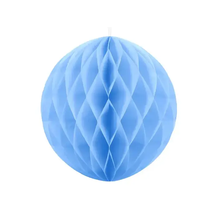 Decoratie Honeycomb 40cm / Lichtblauw