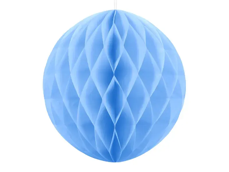 Decoratie Honeycomb 40cm / Lichtblauw
