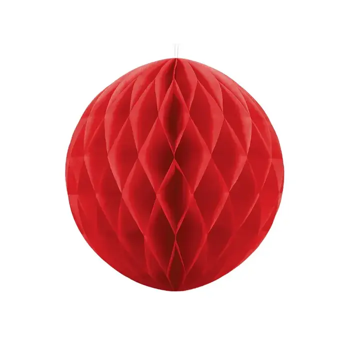 Decoratie Honeycomb 40cm / Rood