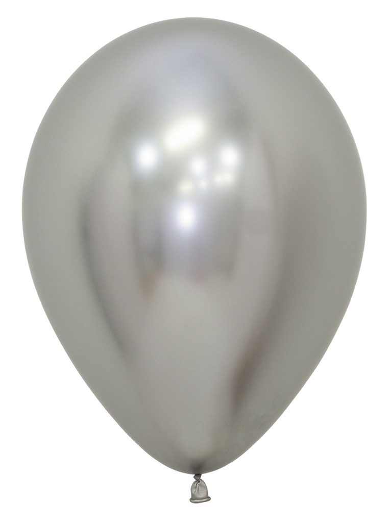 12x Latex Ballonnen - 30cm / Zilver