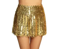 Minirokje Pailletten / Goud