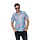 Hawaii Shirt Deluxe Blauw / Flowers