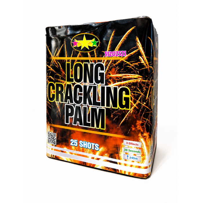 Vuurwerkbatterij Long Crackeling Palm  | 25 Shots