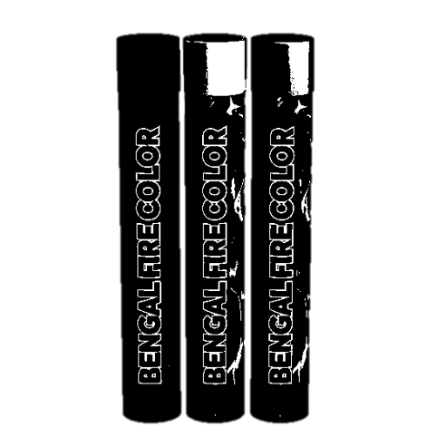 Bengaalse Fakkels met lont / 5 Stuks Paars