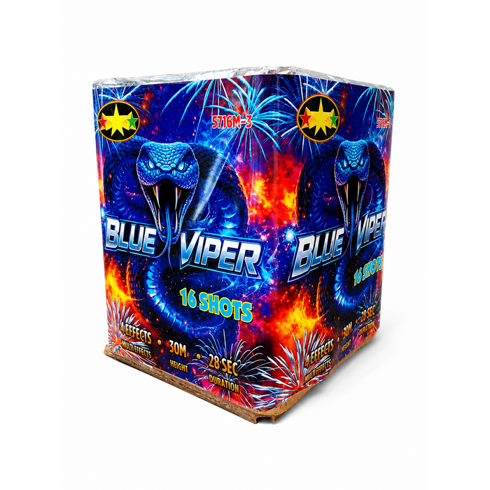 Vuurwerkbatterij Blue Viper/ 16 Shots