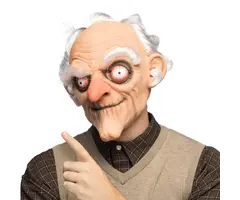 Latex Hoofdmasker / Grumpy Opa