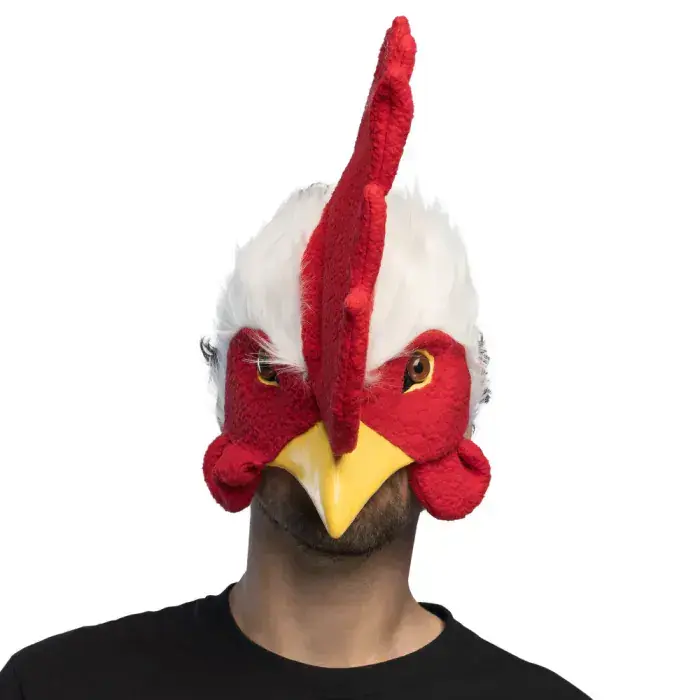 Pluche Masker Haan
