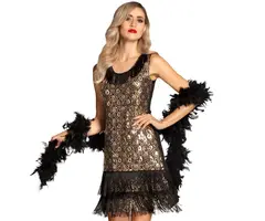 Jurk Flapper / Peacock