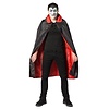 Dracula Cape Zwart & Rood / One Size