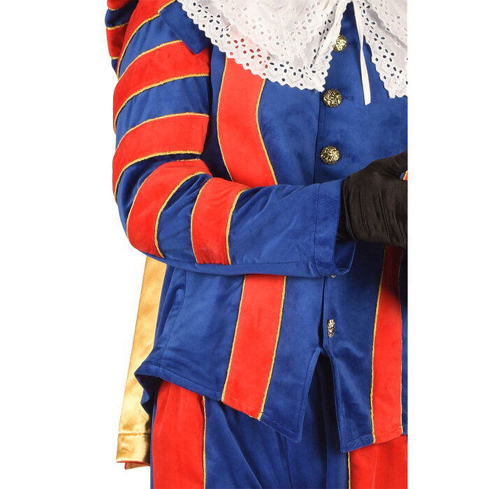 Pietenkostuum Cadiz Deluxe / Rood & Blauw
