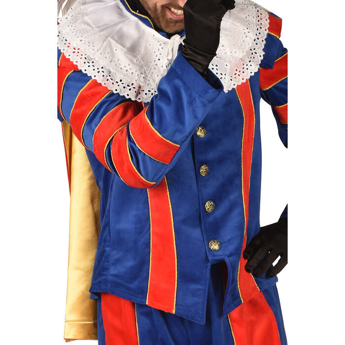 Pietenkostuum Cadiz Deluxe / Rood & Blauw